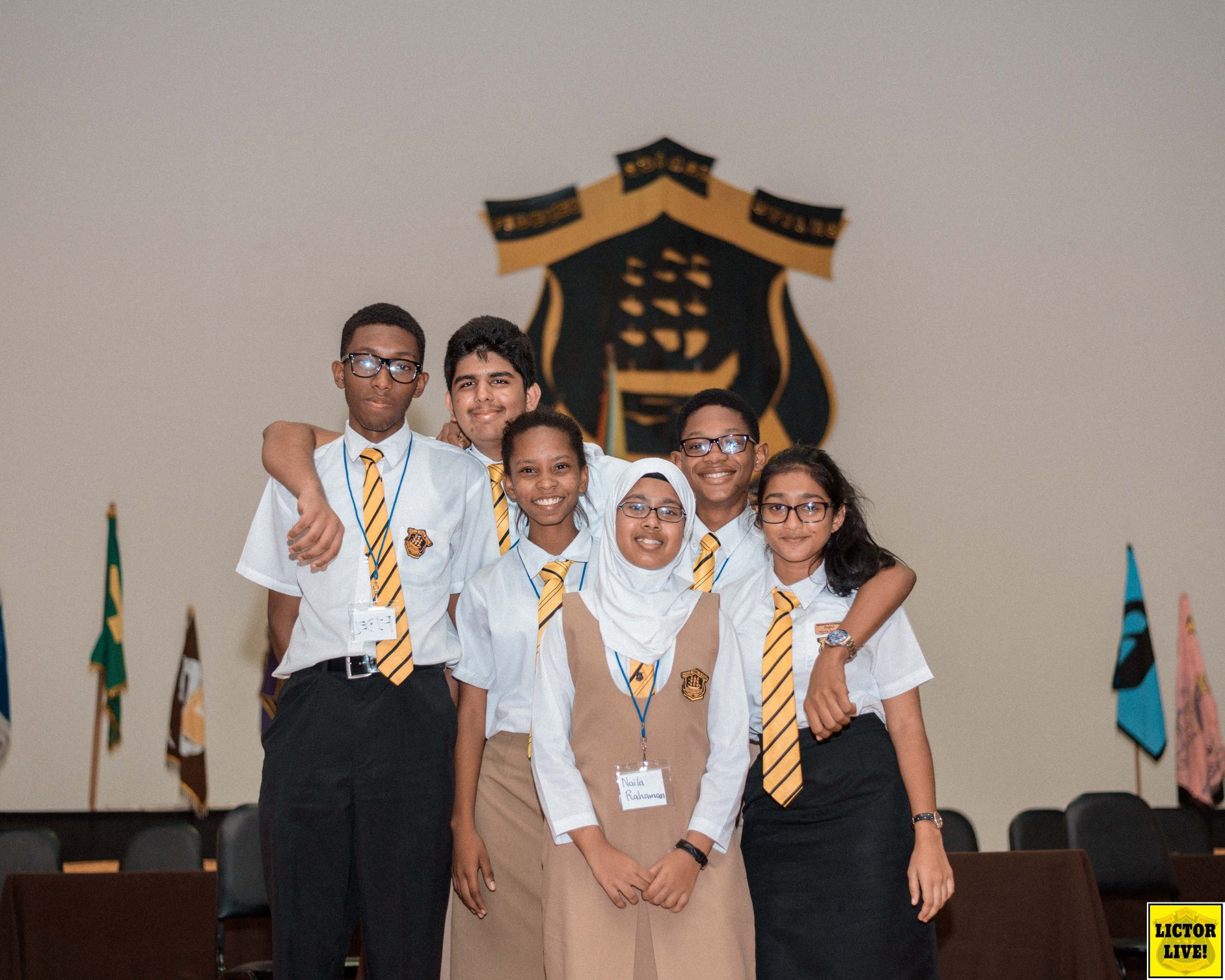 <strong>House on Top</strong><br>Members of the Winning Cunningham House Team at the Quiz Night held by the Literary and Debate Society in 2018. The Quiz Night, as its name suggests, is a night where teams (both house teams and friend-based teams) answer a series of questions based on General Knowledge, Mythology, Mathematics among other topics.<br>Photo: <em>Lictor Live!</em> House on Top