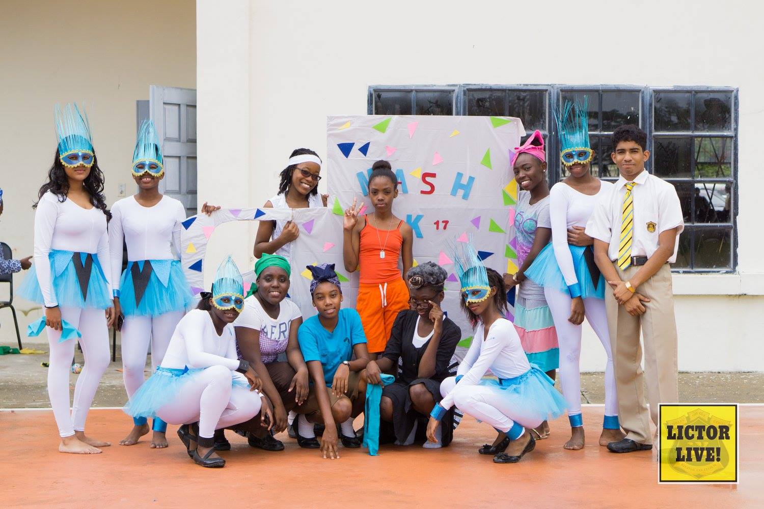 <strong></strong><br>The Weston House dance troupe after an exhilarating performance at the Inter-House Dance Competition of 2017.<br>Photo: <em>Lictor Live!</em>